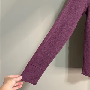 U.S. Polo Assn Burgundy Waffle Knit Thermal Henley Top Size‎ L 90’s thumbnail 3