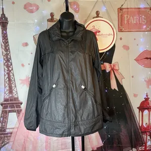 Lululemon Miss Misty Jacket II Zip Up Womens Black Size 4 Waterproof Hood Run thumbnail 2