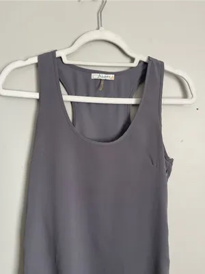 FREEBIRD Gray Sleeveless Racerback High-Low Dress Sz S thumbnail 3