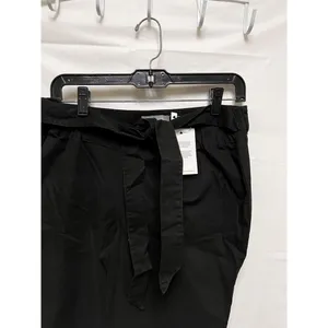 ASOS Maternity Black Paperbag Waist Tie Trousers Pants US 6‎ NWT thumbnail 3