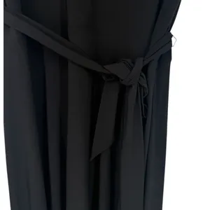 Lauren Ralph Lauren Black Mock Neck Belted Classic Fit &‎ Flare Midi Dress Sz 10 thumbnail 6