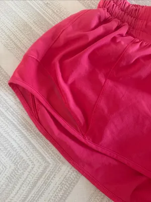 Lululemon Hotty Hot Shorts Low Rise 2.5” Bright Pink Women’s Size 2 thumbnail 3