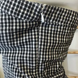 Hollister Gingham Dress Medium Black White thumbnail 3