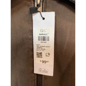 New Garage Twill Worker Jacket Quilted Workwear Women’s Large thumbnail 2
