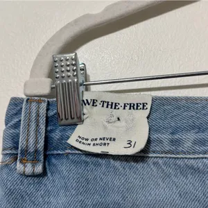 NEW We The Free Now Or Never Denim Shorts Moon Child Light Blue NWT thumbnail 7