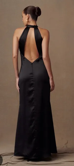 Meshki Dylan Rose Halter Maxi Dress thumbnail 3