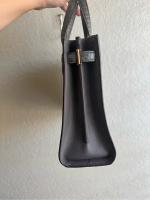 Tory Burch Walker Small Croc Embossed Satchel thumbnail 6