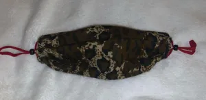 Handmade Fabric Face Mask Cheetah Leopard 🐆 Print Brown thumbnail 2