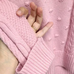 1. State Cable Knit Baby Pink Slim Turtleneck Sweater Size XXS‎ thumbnail 4
