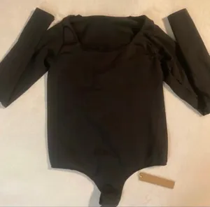 SKIMS Scoop Neck Long Sleeve Bodysuit S/M thumbnail 3