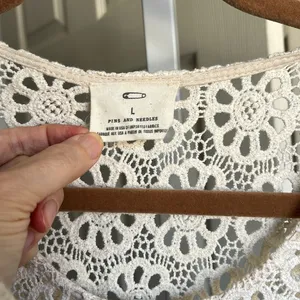 Urban Outfitters Pins & Needles Daisy Crochet Tank Size L thumbnail 3