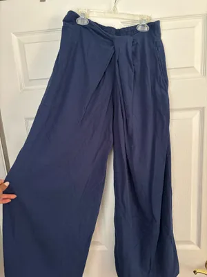 Free People Linen Pants Wide-Leg thumbnail 4