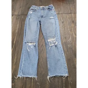 Abercrombie & Fitch Curve Love Ultra High Rise Ankle Straight Jeans Women’s 25/0 thumbnail 2