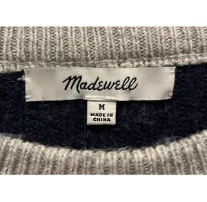 Madewell Patch Pocket Pullover Sweater in Colorblock thumbnail 4