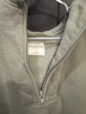Sage green Abercrombie half zip thumbnail 2