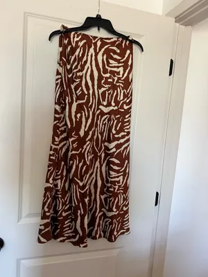 Zebra maxi skirt Brown thumbnail 2