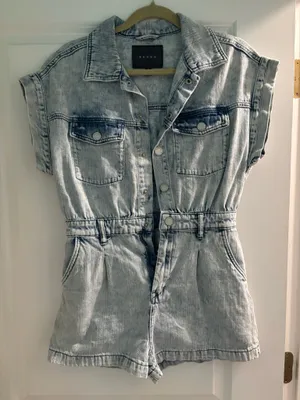 BLANK NYC Denim Romper thumbnail 1