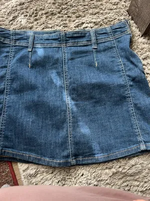 Free People We The Free Daylight Denim Mini Skirt sz‎ 30 thumbnail 4