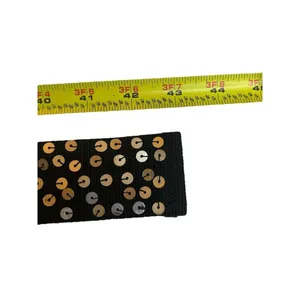 Black Sequin Indie Sleaze 90s Mall Rat Belt Y2K Emo Glam Grunge Canvas EUC 45" thumbnail 8