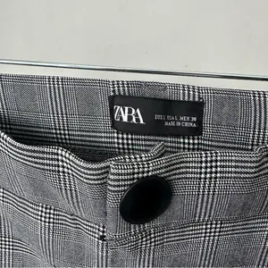 Zara Gray Plaid Dress Pants thumbnail 2
