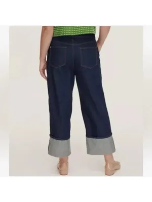 Kate Spade X Target NWT High Rise Straight Leg Wide Cuff Size 4 thumbnail 5