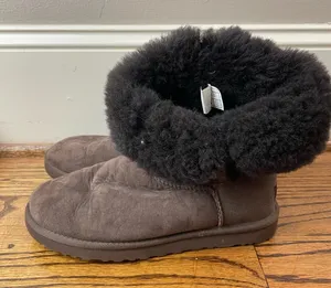UGG Brown Fur Lined Boots thumbnail 1