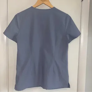 Figs Casma Scrub Top. Size: XS. Color: Dusty Blue. thumbnail 4