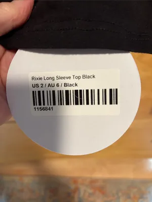 Princess Polly Rixie Long -Sleeve Black  Top thumbnail 5