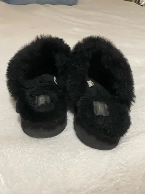 UGG Black Platform Slippers Disquette thumbnail 2