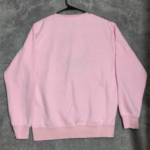 Hello Kitty Sweatshirt Womens‎ Medium Pink Chenille Patch Sanrio Pullover Fleece thumbnail 7
