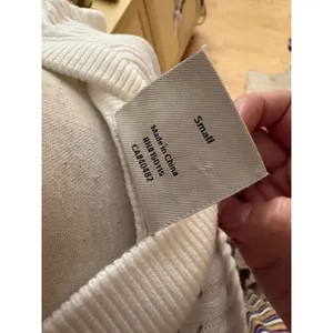 Varley Cheston Relaxed Knit Dress Midi In White Size Small thumbnail 5