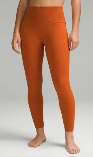 #23 Lululemon Align High-Rise Pant 25” Canyon Orange Size 4 thumbnail 1