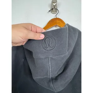 Lululemon Scuba Oversized Half-Zip Hoodie Black‎ pbWFB Team Logo XS/S LW3DM4S thumbnail 5