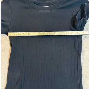 Everlane Black Organic‎ Cotton Ribbed Short Sleeve Crew Neck Tee Shirt Small thumbnail 6