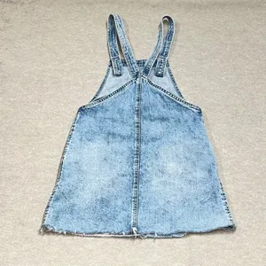 BLANKNYC Acid Wash Denim Overall Dress Blue Distressed Frayed Mini Sz 25 Classic thumbnail 5
