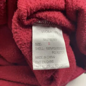 Woolrich Women's Long Sleeve Fleece Zip Up Jacket Size Small Raspberry Cozy‎ thumbnail 6