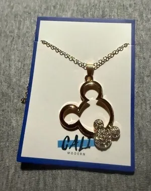 Gail Gold and Silver Pendant Necklace thumbnail 1