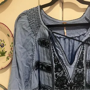 Free People Wind Willow Mini Long Sleeve Dress thumbnail 5