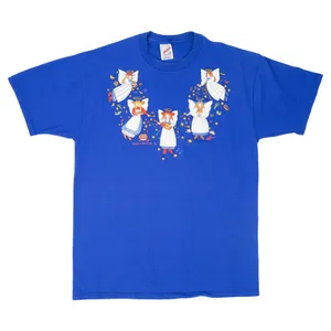 Vintage 90s Jerzees Western Blessings Angel Shirt thumbnail 2