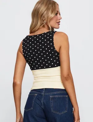 Princess Polly polka dot going out top thumbnail 2