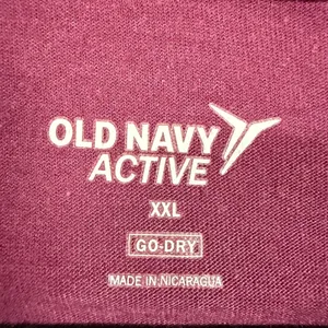 Old Navy XXL Maroon Go-Dry Top Lightweight Activewear Hooded Long Sleeve Layers‎ thumbnail 3