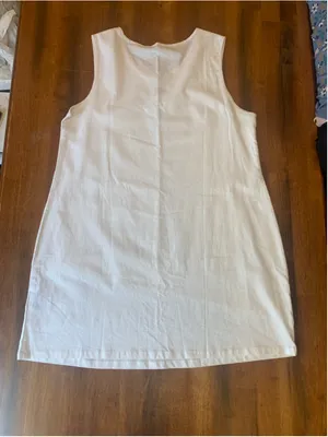 Charlie Paige NWT Dress Large White Sleeveless thumbnail 7