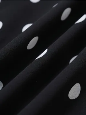 Rihoas Black Polka Dot Slip Maxi Dress thumbnail 7