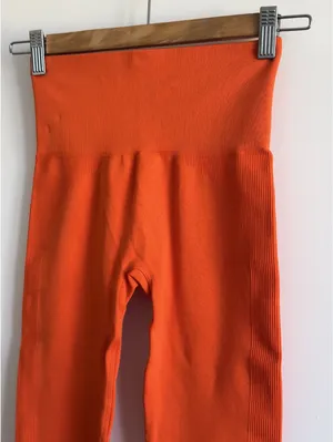 SET Active x Madelyn Cline Sculptflex Seamless Leggings Orange XS High Rise thumbnail 7