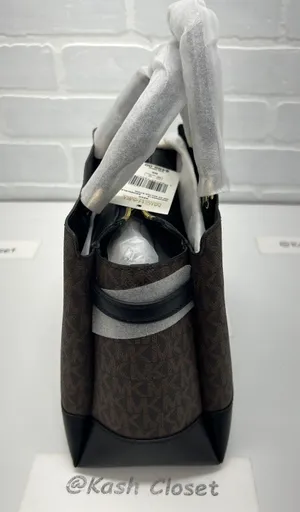 reed satchel small belted purse handbag Brown/Black thumbnail 5