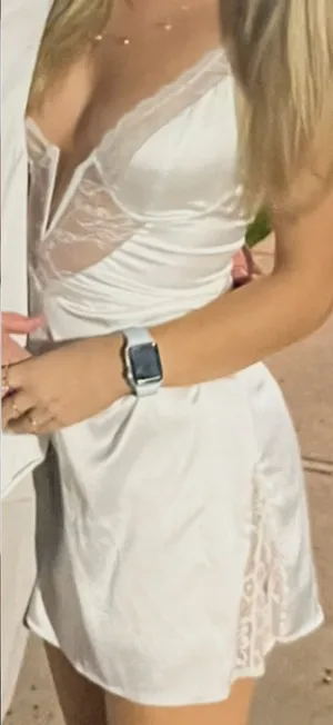 Sister Party White Lace Mini Dress thumbnail 2