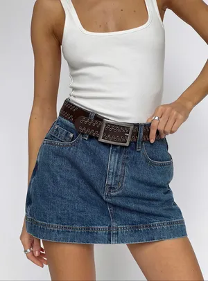 Princess Polly Denim Mini Skort thumbnail 3
