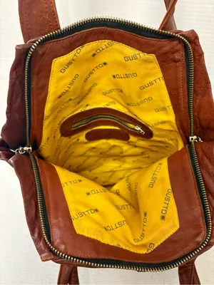 Vintage Gustto Leather Hobo Slouchy Shoulder Bag thumbnail 7
