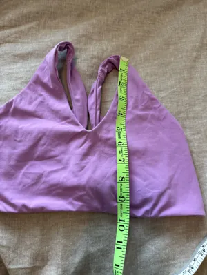 Aerie Criss Cross Purple Light Support Bra thumbnail 7