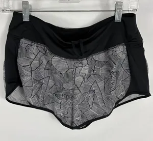 Nike Dri Fit Grey Black Running Shorts Womans Size Medium thumbnail 1